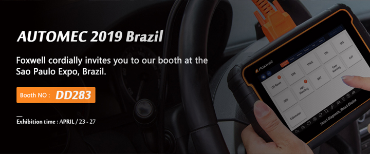 Welcome to Join Foxwell at AUTOMEC Brazil, 27th - 23th. April, 2019