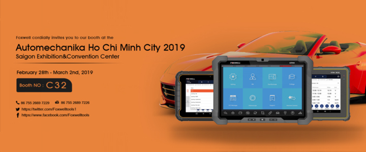 Welcome to Join Foxwell at Automechanika Ho Chi Minh City, 27th - 23th. April, 2019